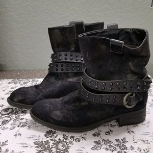Rebels Travis moto stunned buckle boots sz 8M